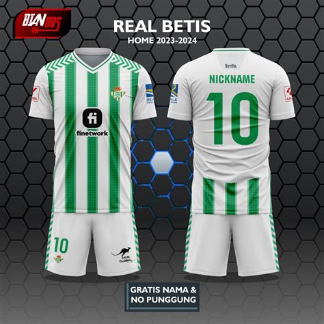 Jual Jersey Bola Real Betis Home Supporter Full Printing