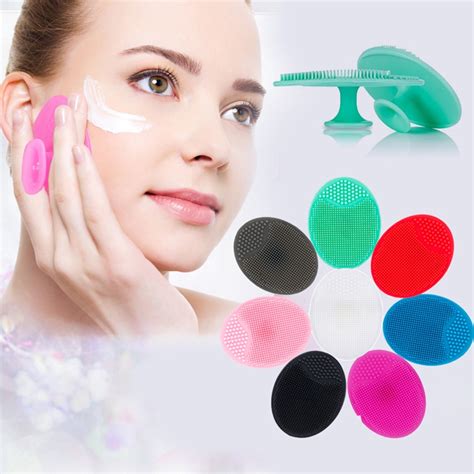 Yaju Mini Silicone Face Scrubber Exfoliator Brush Manual Facial Cleansing Brush Pad Soft