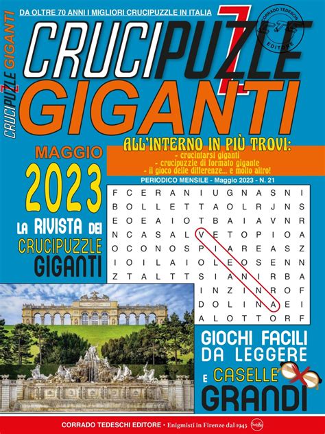 Crucipuzzle Giganti N 21 SPREA EDITORI