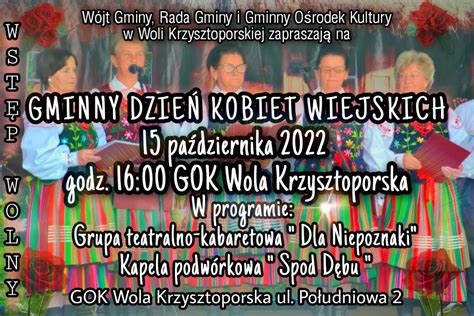 Gminny Dzień Kobiet Wiejskich Gminny Ośrodek Kultury w Woli