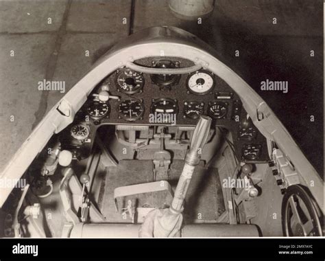 Messerschmitt Me163 Komet cockpit during tests at Peenemünde-West in ...