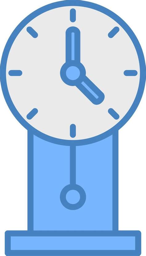 Clock Line Filled Blue Icon 43605178 Vector Art at Vecteezy