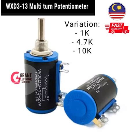 WXD3 13 2W 1K 4 7K 10K Multi Turn Wire Wound Potentiometer VR Shopee