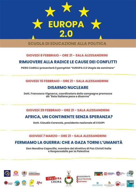 Azione Sociale Acli Europa 2 0 Scuola Di Educazione Alla Politica