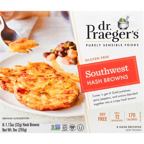 Dr Praeger S Hash Browns Gluten Free Southwest 8 Each Delivery Or