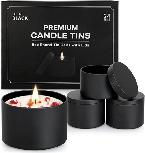 Matte Black Candle Jar With Lids Best Candle Making Kits