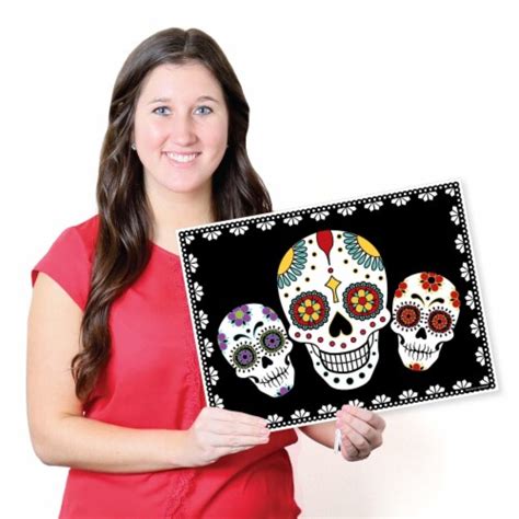 Big Dot Of Happiness Day Of The Dead Party Table Decor Sugar Skull