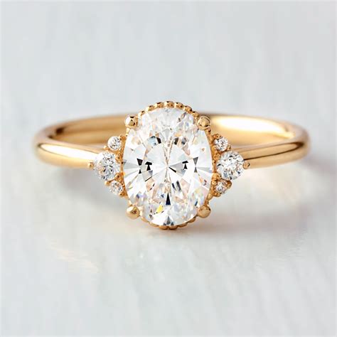 Vintage Oval Cut Engagement Rings