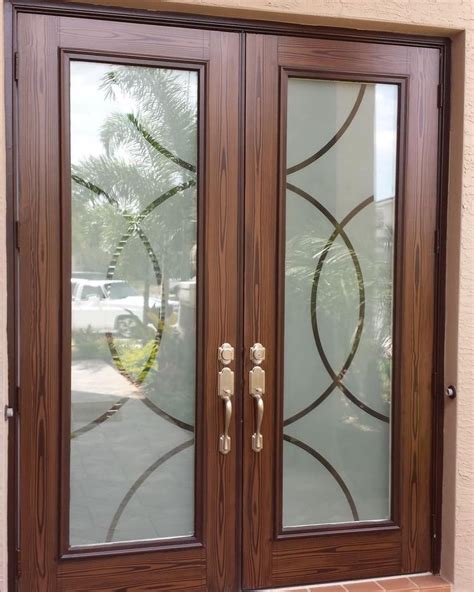 Double Door Designs With Glass