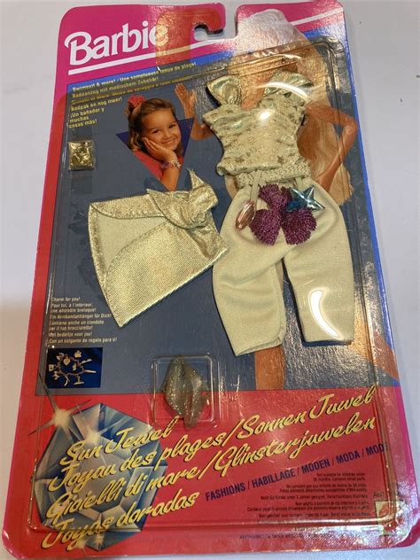 Barbie Clothes Sun Jewel Fashions 1993 Mattel Asst 10802 Nip 🌸 Vintage Ebay