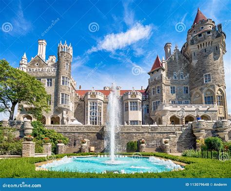 Casa Loma Castle in Toronto, Canada Stock Photo - Image of exterior ...