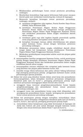 Permen Menhut No Tahun Tentang Pedoman Pinjam Pakai Hutan Pdf