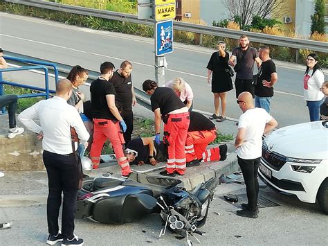 Slobodna Dalmacija Te Ka Prometna Nesre A Na Magistrali Usred