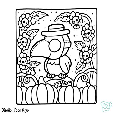 Spooky Cutie Para Colorear Descargar E Imprimir Pdf