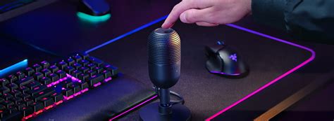 ไมโครโฟน Razer Gaming Microphone รน Seiren V3 Mini ชมพ