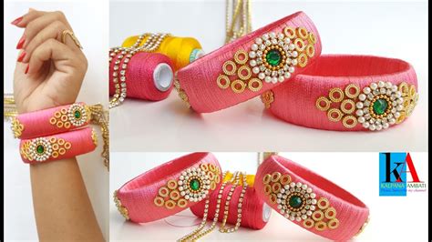 How To Make Designer Bridal Silk Thread Bangles Bridal Bangles With