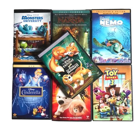 Disney Dvd Lot Narnia Toy Story Monsters University Bolt Nemo