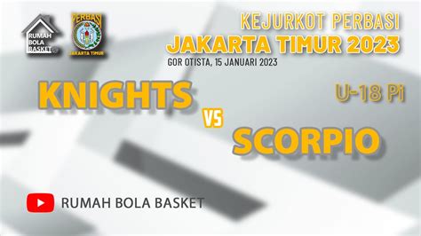 Knights Vs Scorpio U Pi Januari Kejurkot Perbasi