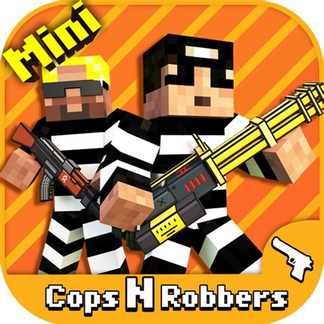 Cops N Robbers Fps Mine Mini Pixel Style Gun Shooter Survival