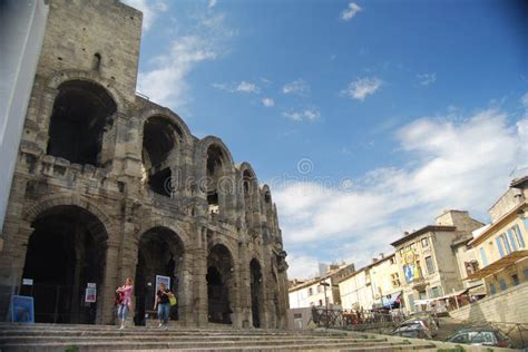 Arles Amphitheater Coliseum Voor Bull Fighting In Zuid Frankrijk