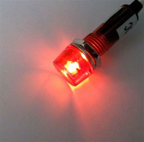 6 BBT 120 Volt Red LED Hi Profile Pilot Lights EBay