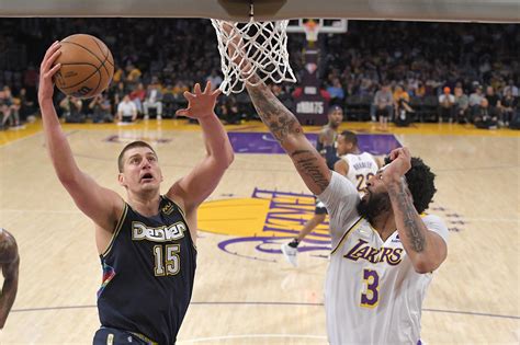 Jokic Gets 38 Leads Nuggets Past Lebron Less Lakers 129 118 Ap News