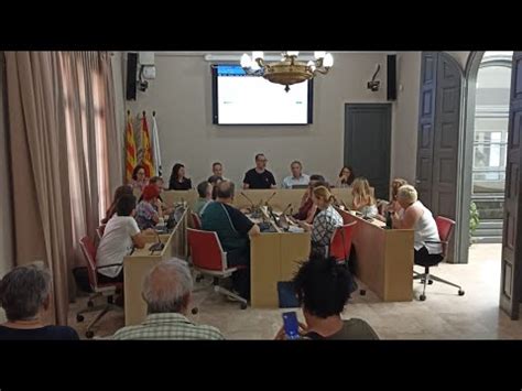 Ple Municipal ordinari de juliol 2023 Ajuntament de Sant Vicenç dels