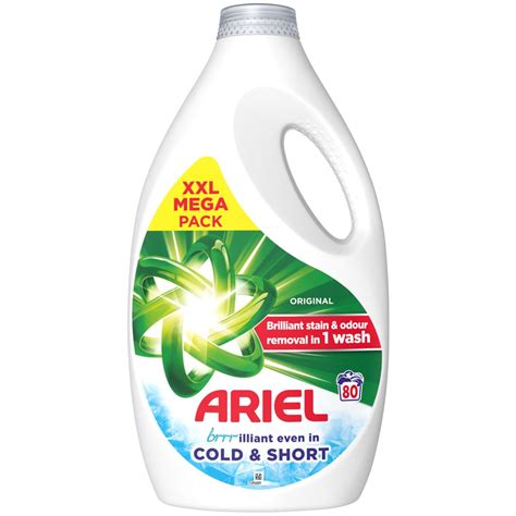 Ariel Original Liquid 80w Detergents And Conditioners Bandm