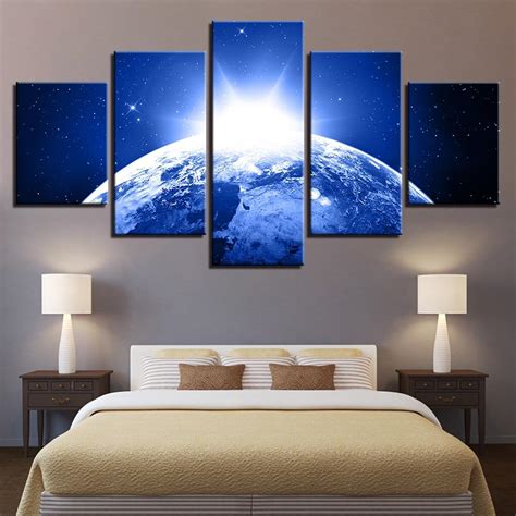 Planet 44 – Space 5 Panel Canvas Art Wall Decor – Canvas Storm