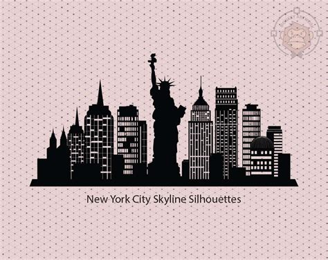 New York City Skyline Svg Files For Cricut Nyc Skyline Svg Clipart