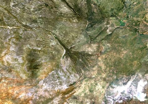 Okavango River Delta, satellite image - Stock Image - C007/3739 ...