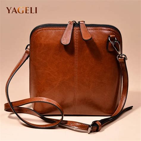 2018 Genuine Leather Womens Shoulder Bags Womens Shell Crossbody Bag