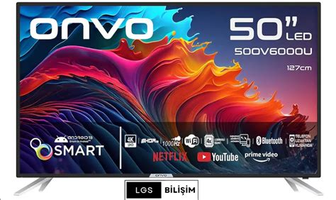 Onvo Ekran Uydu Al C L K Ultra Hd Android Smart Led Tv Tv Ve