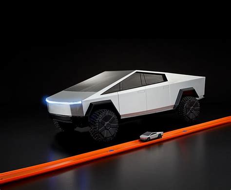 Futuristic Truck-Inspired Toy Cars : Hot Wheels x Cybertruck