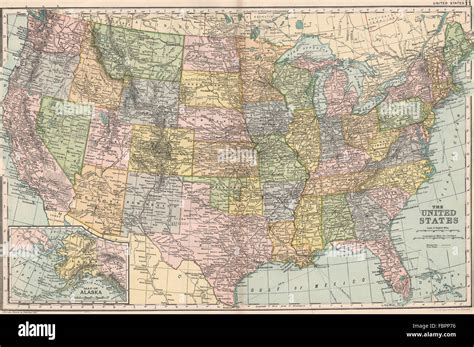 Mapa de estados unidos estados unidos fotografías e imágenes de alta