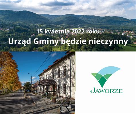 Urząd Gminy będzie nieczynny Gmina Jaworze