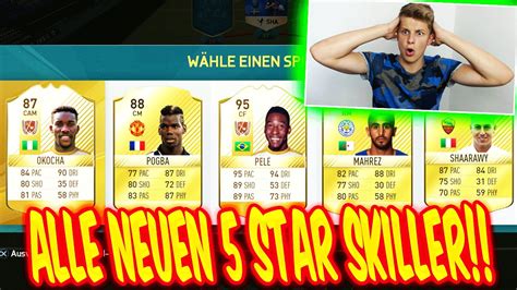 FIFA 17 ALLE NEUEN 5 STAR STERNE SKILLER PELE OKOCHA ULTIMATE