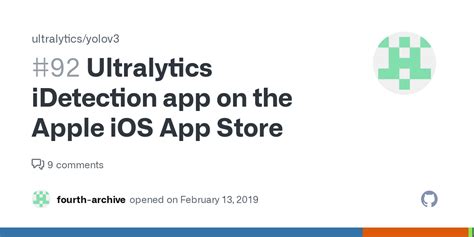 Ultralytics IDetection App On The Apple IOS App Store Issue 92