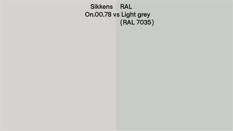 Sikkens On Vs Ral Light Grey Ral Side By Side Comparison