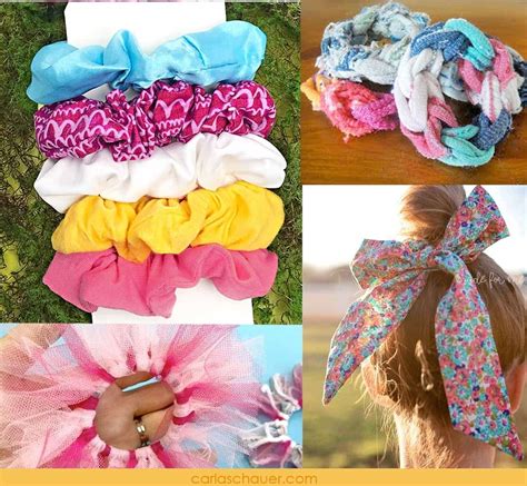 Easy How To Make Hair Scrunchies Diy Tutorial Scrunchies Diy Diy