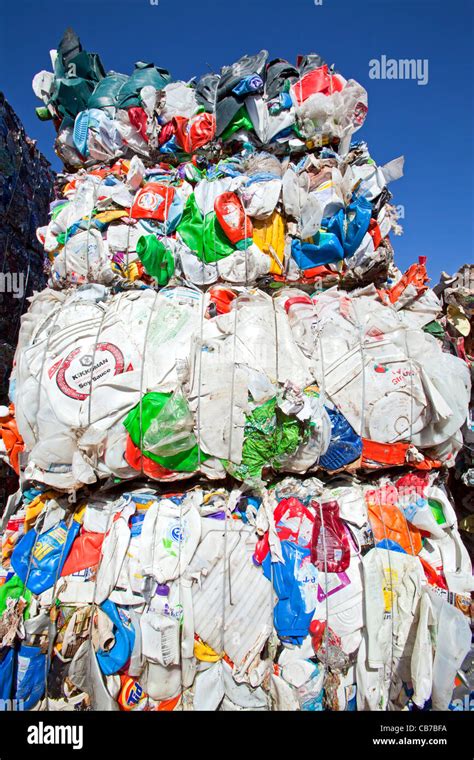 Reciclaje de polietileno de alta densidad fotografías e imágenes de