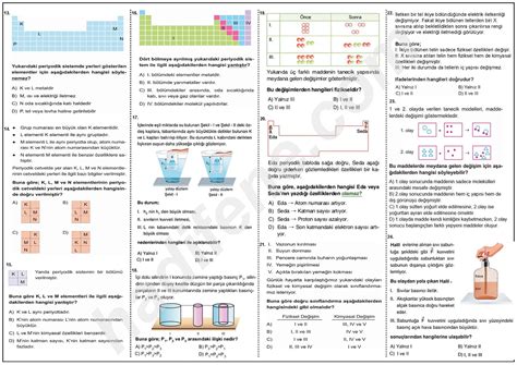 3 ve 4 ÜNİTE BASINÇ PERİYODİK SİSTEM FİZİKSEL VE KİMYASAL DEĞİŞİMLER