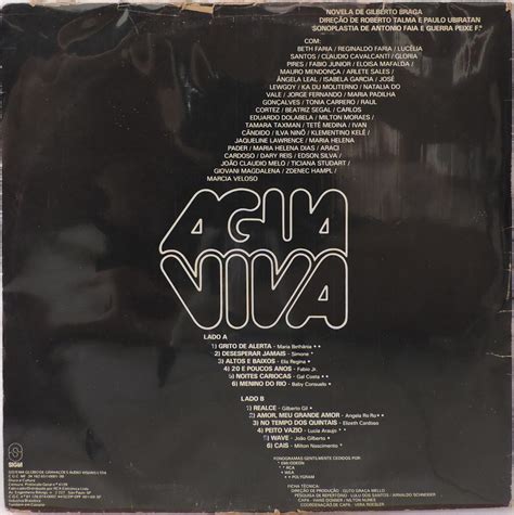 Lp Trilha Sonora Novela Gua Viva Nacional Disco Vinil R