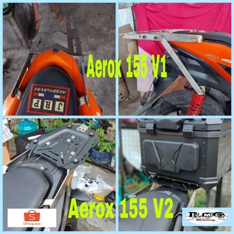 RMG AEROX 155 V1 V2 304 STAINLESS BRACKET TOPBOX Shopee Philippines