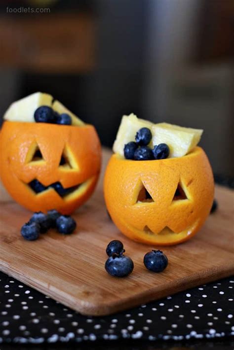 Jack O Lantern Fruit Cups Foodlets