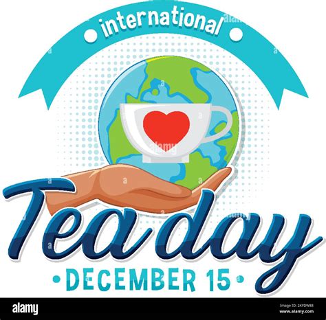 International Tea Day Banner Design Illustration Stock Vector Image