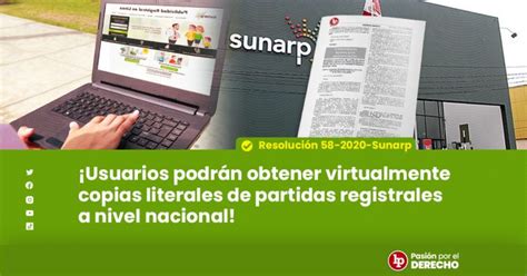 Usuarios podrán obtener virtualmente copias literales de partidas