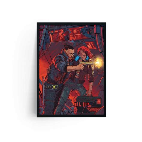 Cyberpunk V I Jacky Plakat Premium Oficjalne