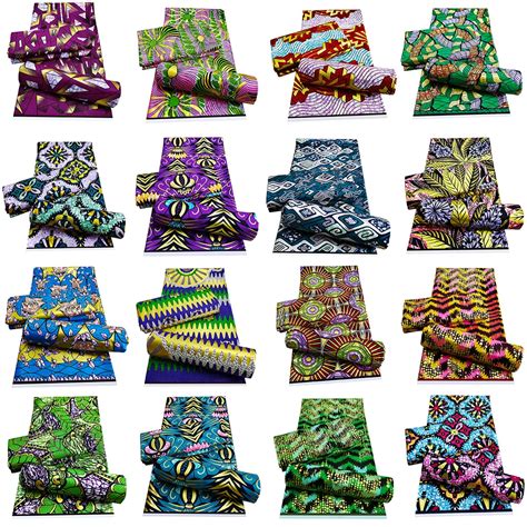 Nigerian African Wax Fabric Cotton Wrapper Print Batik Material Newest