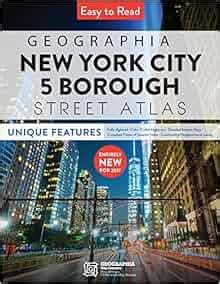 Geographia 2018 New York City 5 Borough Street Atlas Geographia Map